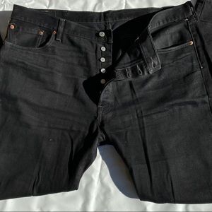 Levi’s 501 42x34 black jeans button fly